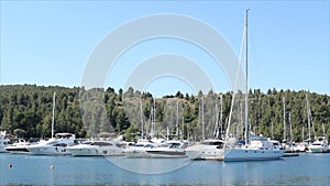 Yacht and boats