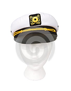 Yacht Captain Hat Isolated with a Clipping Path