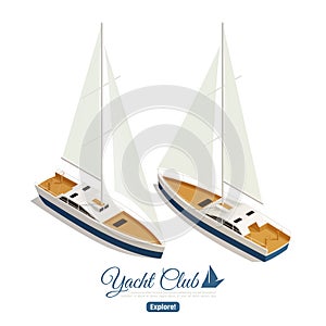 Yacht Club Isometric Design