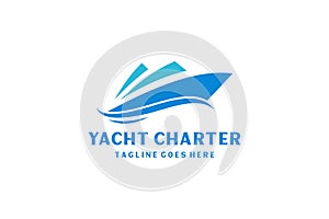 Yacht / Cruise Logo design inspiration with minimalist art style