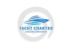 Yacht / Cruise Logo design inspiration with minimalist art style