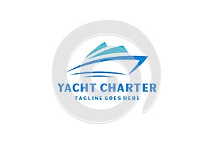 Yacht / Cruise Logo design inspiration with minimalist art style