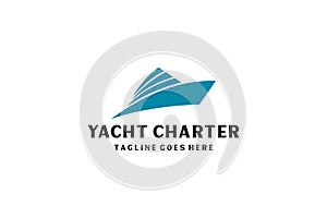 Yacht / Cruise Logo design inspiration with minimalist art style