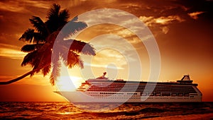 Yacht Cruise Ship Sea Ocean Tropical Scenic Concept