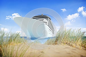 Yacht Cruise Ship Sea Ocean Tropical Scenic Concept