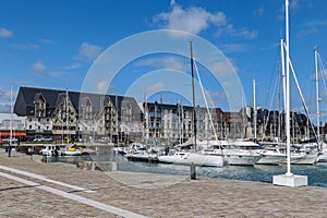 Yacht in Deauville, France