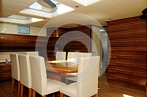 Yacht Dining Area Interior - Skylight - Family_Friends