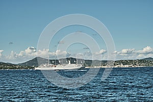 yacht harbor of beautiful Saint Tropez, french riviera