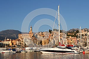 Yacht harbor of Menton,France