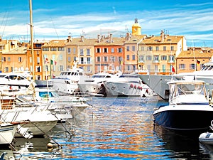 Yacht Harbor of St.Tropez, France