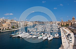 Yacht harbour in Birgu