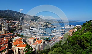 Yacht harbour from Monaco
