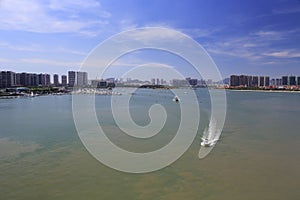 Yacht marina of wuyuan bay park of amoy city