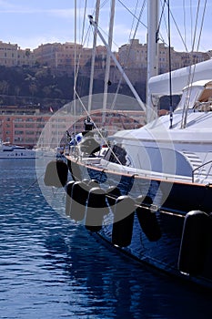 Yacht in Monaco Marina