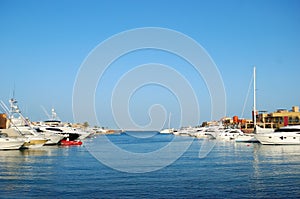 Yacht moorage photo