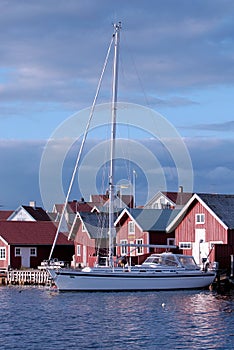 Yacht on parking