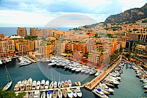 Yacht pier in Monte Carlo, Cote d'Azur photo