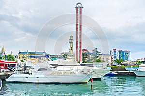 The yacht port of Batumi