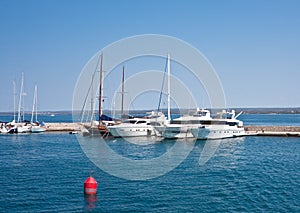 Yacht port. Brijuni. Croatia