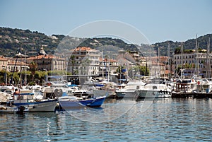 Yacht port in Cannes photo