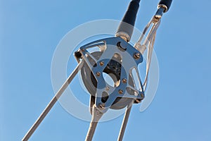 Yacht Pulley Blocks and Ropes