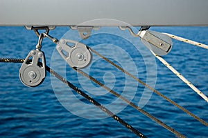 Yacht rigging detail
