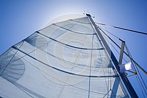 Yacht's sails photo