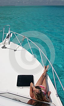 Yacht Sunbathing