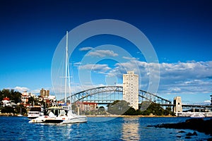 Yacht on Sydney Harbor (Harbour)