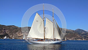 Yacht under sail