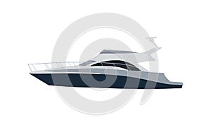 Yacht, vector illustration. ship
