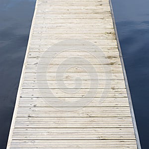 Yacht wooden dock