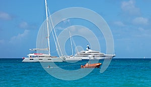 Yachting in the caribbean on christmas day