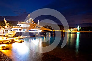 Yachting destination of Vis island evening view