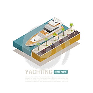 Yachting Isometric Banner