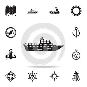 yachting party icon. Detailed set of ship icons. Premium graphic design. One of the collection icons for websites, web design,