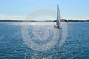 Yachts at 1000 Islands and Kingston in Ontario