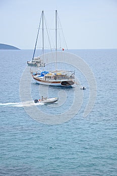 Yachts anchored in Bodrum, sea, sand, sun, this place is wonderful