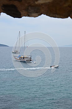 Yachts anchored in Bodrum, sea, sand, sun, this place is wonderful