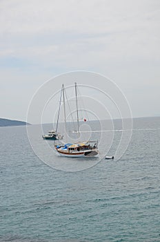 Yachts anchored in Bodrum, sea, sand, sun, this place is wonderful