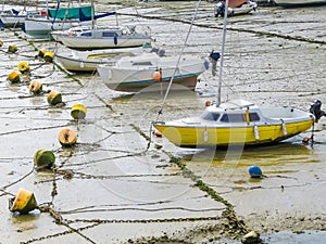 Yachts in a bay during outflow