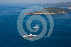 Yachts and boats in the Adriatic Sea