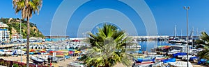 Yachts and boats in Club de Vela Blanes. Blanes