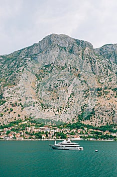 Yachts, boats, ships in the Bay of Kotor