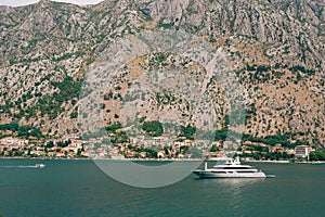 Yachts, boats, ships in the Bay of Kotor