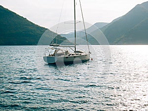 Yachts, boats, ships in the Bay of Kotor