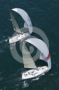 Yachts Compete In Team Sailing Event