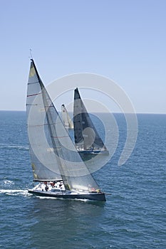 Yachts Compete In Team Sailing Event