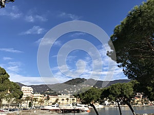 Yachts destroyed by storm hurrican in Rapallo, Italy