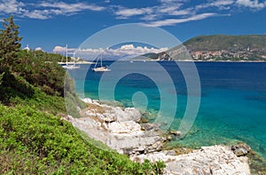 Yachts in Fiscardo at Kefalonia